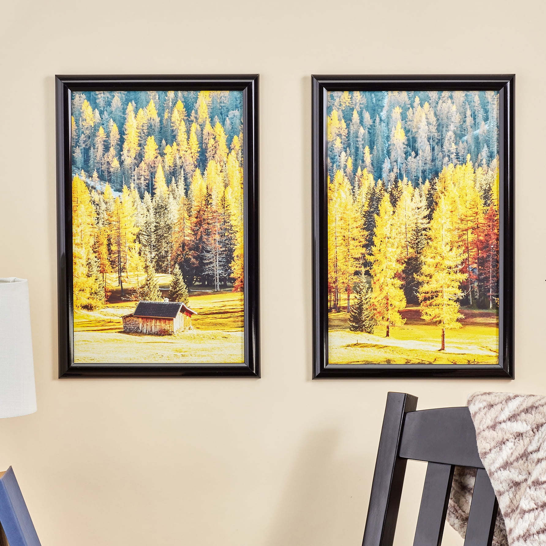 Mainstays 11x17 Rounded Black Poster Picture Frames, Set of 2