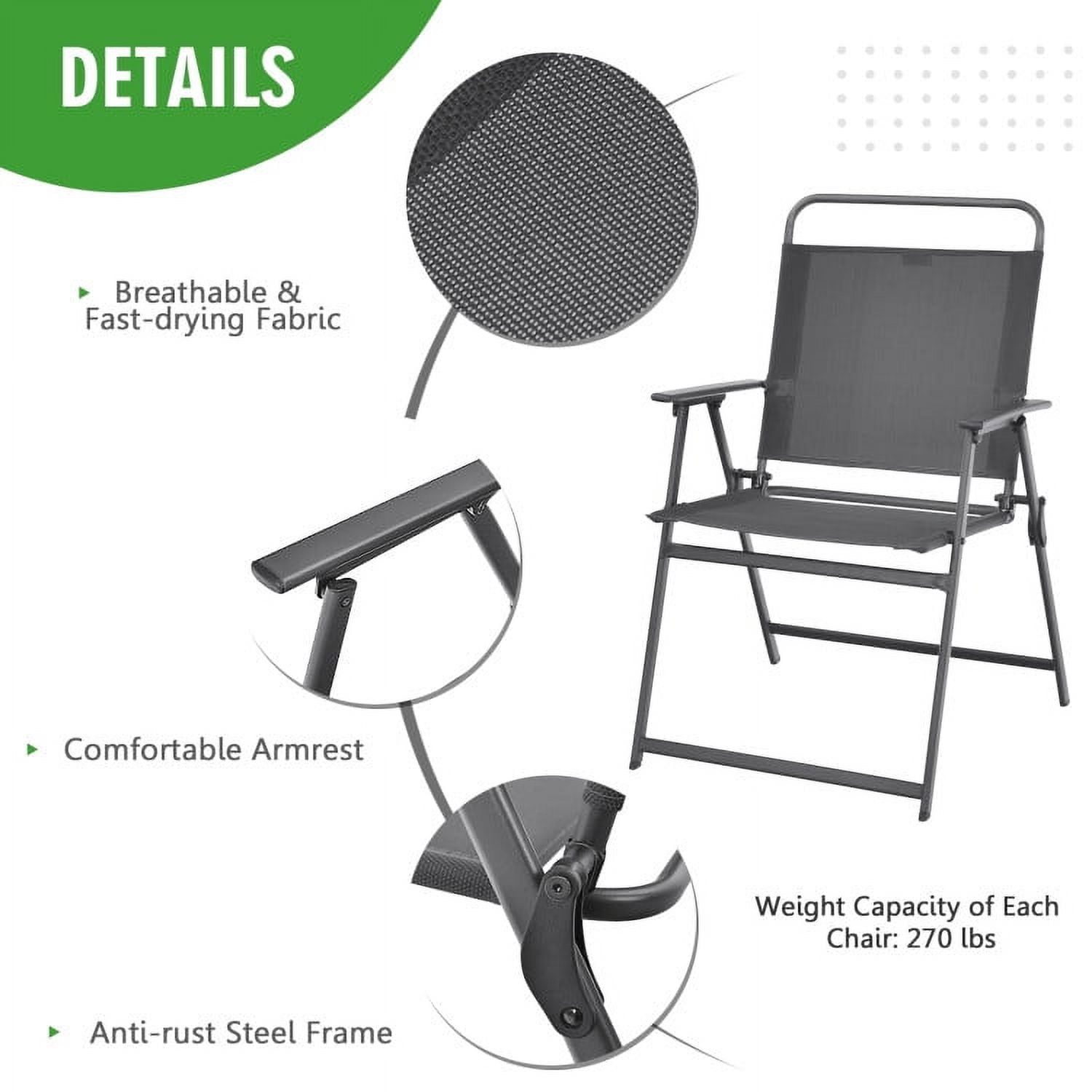 Aimee Lii 3 Piece Patio Furniture Set with Tempered Glass Round Table, Outdoor Patio Sectional Furniture Set, Gray Aimee Lii 3 Piece Patio Furniture Set with Tempered Glass Round Table, Outdoor Patio Sectional Furniture Set, Gray