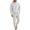 White, variant on SGMVNU Tracksuit Men 2 Piece Set Men's Loose Casual Sports Long Sleeved Trousers Jacquard Hooded Sweatshirt Suit Winter Jogging Suit(White, M)