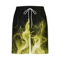 thumbnail image 5 of Mqqzkk Men's Basketball Shorts Casual Workout Gym Athletic Shorts Flame Graphic Print Running Fashion Beach Short Pants, 5 of 5