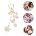 thumbnail image 4 of Unique Bargains 1 Pc Handbag Charm Keychain Flower Bag Accessories White, 4 of 6