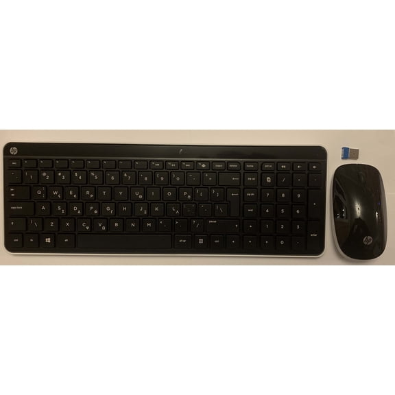 Greek Wireless Keyboard and Mouse Greek Computer Language Keyboard Layout HP