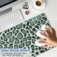 thumbnail image 4 of Long Mouse Pads for Desk,Green and Dark Green Giraffe Pattern Desk Mats on Top Of Desks, Desk Mouse Pad Extra Large with 3mm Non-Slip Base and Stitched Edge for Gaming,Office,Work,Home 31.5"x11.8", 4 of 6