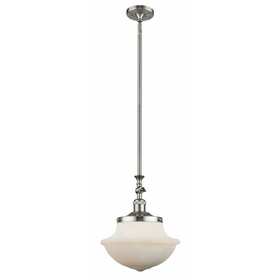 206-SN-G541-Innovations Lighting-Oxford - 1 Light Mini Pendant In Traditional Style-15 Inches Tall and 11.75 Inches Wide-Brushed Satin Nickel