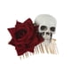 thumbnail image 1 of Pinzas para el cabello para mujeres, pinzas para peinar, pinzas para el cabello para niñas, fiesta de Halloween, esqueleto, rosa, horquilla, accesorios para el cabello, aro para la cabeza, 1 of 3