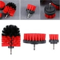 thumbnail image 3 of Etereauty 3Pcs Durable Nylon Drill Cleaning Brush Attachments Multifunction Power Scrubber Brush Drill Attachment Kit for Car Tile Grout Flooring Brick Ceramic Marble Bathroom Cleaning (Red), 3 of 6
