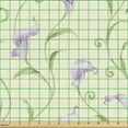 thumbnail image 2 of Ambesonne Garden Scene Fabric by the Yard Upholstery, Lavender Soft Floral, 10 Yards, Avocado Green Pale Lilac, 2 of 5
