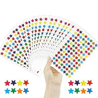 1620 Holographic Rainbow Small Star Stickers for Kids