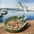 thumbnail image 5 of Round Bird Baths with Two Ceramic Decorative Birds for Wild Birds Outdoor Bird Feeder Bird Feeder Outdoor Free Standing Bird Feeder, 5 of 5