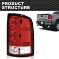 thumbnail image 2 of Tail Lights Assembly Rear Lights Compatible with 2007-2013 GMC Sierra 1500 2500 HD 3500 HD 25958484, GM2800208 Passenger Side w/harness&bulbs, 2 of 18