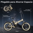 thumbnail image 2 of Bicicleta Electrica Plegable Honey Whale F6 Amarillo, 2 of 6