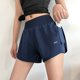 thumbnail image 3 of Gibobby Shorts Deportivo Pantalones cortos deportivos para mujer de cintura alta, pantalones de Yoga para hacer ejercicio, ropa exterior informal holgada, pantalones de entren(Azul, M), 3 of 4