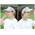 thumbnail image 5 of 2 piezas de visera deportiva para hombre y mujer, gorra de béisbol con parte superior hueca ajustable, gorra de algodón, 5 of 5