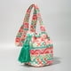 thumbnail image 5 of Bolso bohemio para mujer, bolso de lona con cordón y borla, bolso de playa de verano (verde), 5 of 9