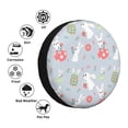 thumbnail image 4 of Sikiie Bunny cartoon with easter Print PVC Leather Spare Tire Wheel Cover Spare Tire Cover, for Car Truck SUV Camper Trailer Universal Fit-14 inch, 4 of 6