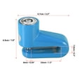 thumbnail image 3 of Unique Bargains Blue Bike Disc Brake Lock Bicycle Brake Wheel Lock with Yellow Rope Set, 3 of 7