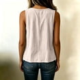 thumbnail image 4 of Lumtrix Womens Cotton Tank Tops Dressy Casual Summer 2026 Boho Loose Fit Top Lightweight Beach Sleeveless Shirts Beige M, 4 of 6