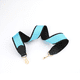 thumbnail image 2 of Correa de hombro de lona azteca negra/azul de 2" de ancho y cuero Togo para bolso de marca, accesorios para bolsos de mujer, correas para bolsos, 2 of 5