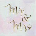 thumbnail image 1 of Creative Converting Mr & Mrs Pastel Beverage Napkins, 1 of 1