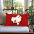 thumbnail image 2 of Valentines Day Pillow Covers 12X20 Hearts Love Decorative Throw Pillows Decoration Holiday Party Cushion Case for Couch Sofa, 2 of 6