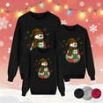 thumbnail image 6 of KHONTS Matching Merry Christmas Sweatshirts for Family Holiday Xmas Long Sleeve Pullover Tops Men Black, 6 of 6