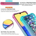 thumbnail image 2 of for Samsung Galaxy A15 5G Case,Samsung A15 5G Case,with HD Screen Protector,Gradient Quicksand Glitter Liquid Floating Cute Phone Case for Galaxy A15 5G (Pink/Teal), 2 of 14