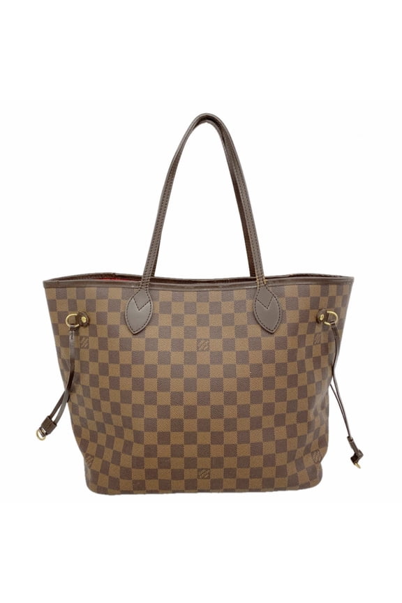 Pre-Owned Louis Vuitton Damier Neverfull MM Tote Bag N51105 Ebene Women's OP005150