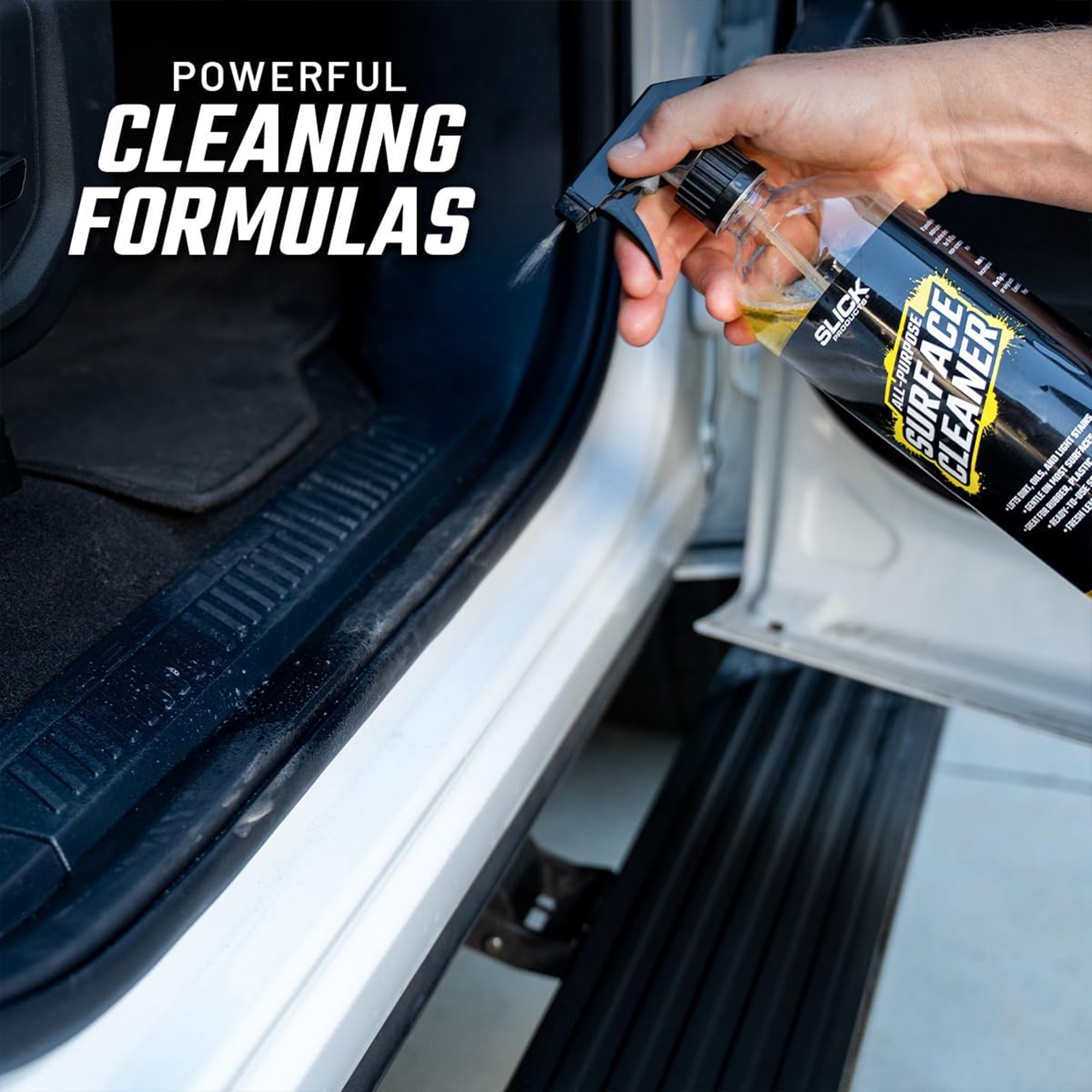Slick Products 13-Piece Car Wash Cleaning and Detailing Kit, Towel & Scrub Brush