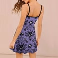 thumbnail image 2 of Haunted Mansion Square Neck Dress Cute Loose Print Dresses Elegant Beach Party Dress, 2 of 6