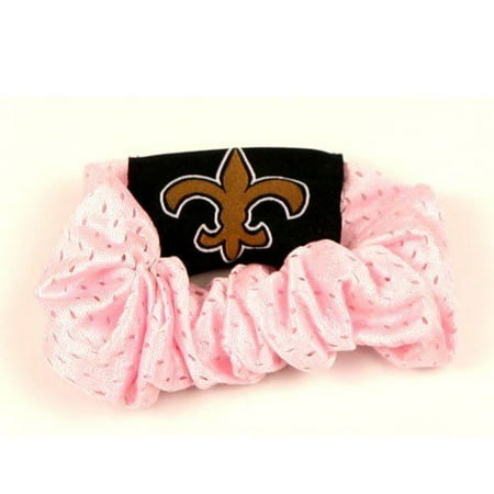 New Orleans Saints Pink Hair Twist Ponytail Holder