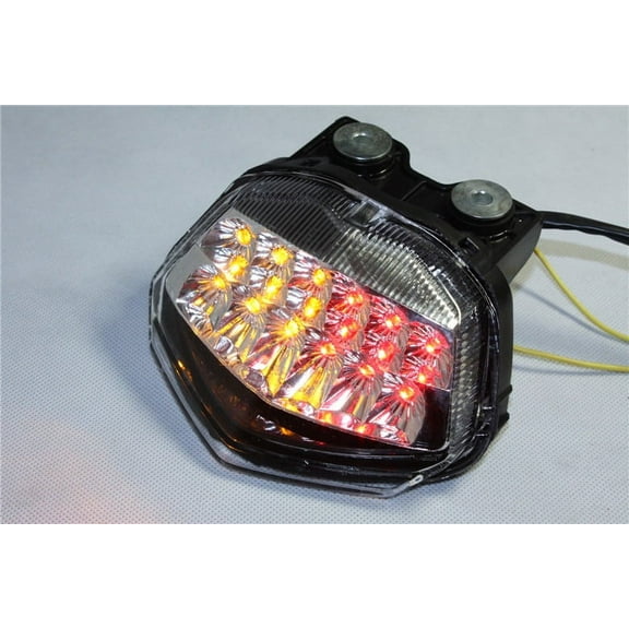 HTT-MOTOR Led Tail Light Brake Turn Signals For Kawasaki Ninja Zx250R 2008 2009 2010 Clear
