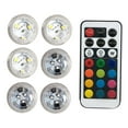 thumbnail image 2 of Luces LED sumergibles IP68 a prueba de agua con luces remotas para piscina para aniversarios 6 luces, 2 of 8