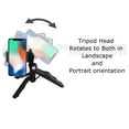 thumbnail image 3 of Adjustable Tabletop Camera/Smartphone Tripod/Steady-Shot Hand Grip, 6.5" inches + Universal Tripod Smartphone Mount + Wireless Remote Control Camera Shutter for Most Smartphones + eCostConnection Micr, 3 of 8