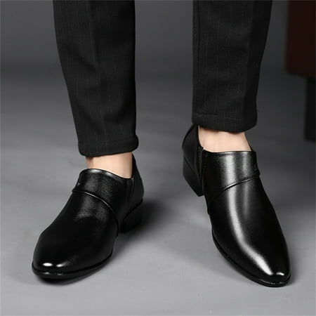 

Akiihool Men s Oxfords Casual Men s Dress Oxford Shoes Business Formal Sneakers (Black 10.5)