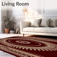 thumbnail image 2 of ODIKA 2'x3' Machine Washable Non-Slip Area Rug, Heritage Artisan Handwoven Decorative Accent High Traffic Rug, Brown, 570140, 2 of 7