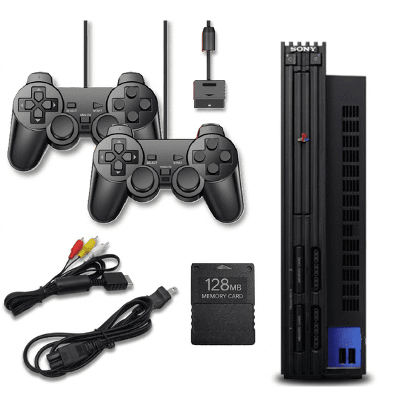Pre-Owned Playstation 2 PS2 Console - Two Controllers and 128MB Card