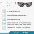 thumbnail image 2 of Gafas de seguridad ATERET protectoras de policarbonato blancas (24 pares), 2 of 7