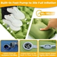 thumbnail image 2 of Double Sleeping Pad - 4in Extra-Thick Inflatable Camping Mat for 2 Person with Built-in Pillow & Foot Pump, Lightweight for Backpacking Hiking Travel Tent, 2 of 7