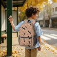 thumbnail image 6 of Dog Bone Brown Pattern 17" School Backpacks for Teens,Waterproof Oxford Fabric,S-Shape Padded Straps for School,Travel,Hiking,Camping, 6 of 6