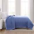 thumbnail image 4 of Beatrice Home Fashions, Down Alt Blanket with Satin Trim, Twin, Medium Blue, 4 of 6