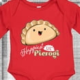 thumbnail image 4 of Inktastic Happiest Lil' Pierogi Boys or Girls Long Sleeve Baby Bodysuit, 4 of 5
