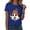 Dark Blue, variant on Salem Shirt Women Halloween Witch Shirt Funny Salem Massachusetts Shirt Holiday Halloween Tee Tops (Dark Blue, L)
