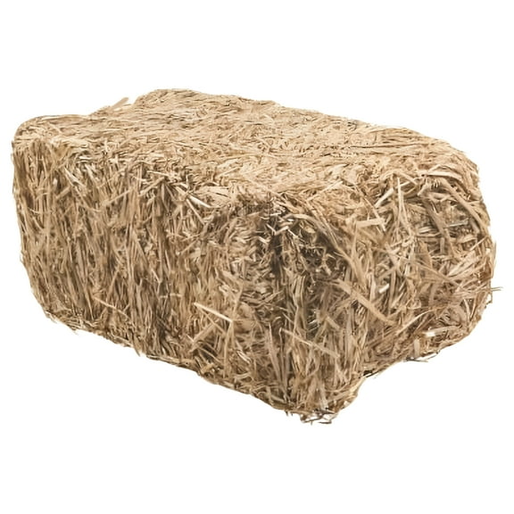 FloraCraft Rustic Birthday Beige Straw Hay Bale Decoration
