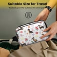 thumbnail image 5 of Toiletries Bag,Dachshunds with Flowers Mens Womens Toiletry Bag Bathroom Bag,Waterproof Toiletry Travel Bag Dopp Kit Shaving Bag 11x6.3x5.1 Inch, 5 of 5