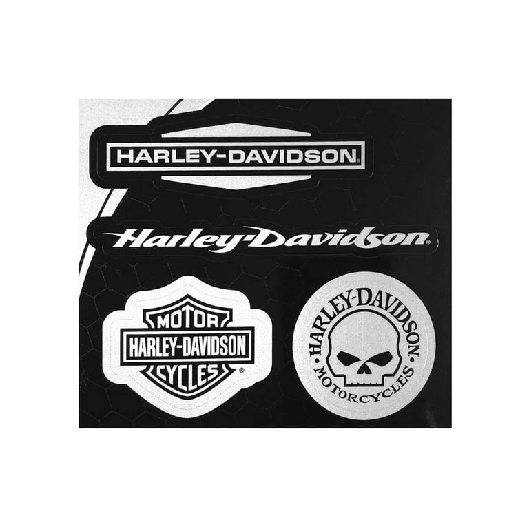 2 sticker autocollant harley davidson skull