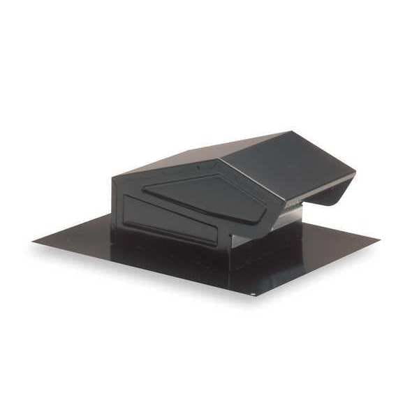 1PACK Broan 636 Roof Cap With Built In Damper, Round Duct, Black