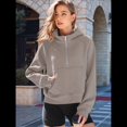 thumbnail image 4 of Sudaderas con Capucha para Mujer Sudaderas Forro Sudaderas de Entrenamiento de Moda de Otoño Chaquetas de Invierno Suéteres de Gran Tamaño Camisetas Ropa 2025 Camello L, 4 of 8