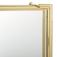 thumbnail image 5 of SAFAVIEH Elspeth Glam Style 2 Tier Rectangle Bar Cart, Gold/Mirror, 5 of 10