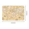 thumbnail image 3 of Daiia World Map Front Door Mat, Heavy Duty Durable Welcome Mat for Outdoor Indoor, Dirt Trapper Waterproof Super Absorbent Door Mat, 16" x 24", 3 of 9