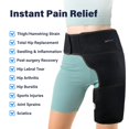 thumbnail image 3 of Hip Brace with Hot Cold Pack, Hip Ice Pack Wrap for Women and Men, Groin Compression Wrap for Sciatica, Pulled Hamstring, Arthritis, Thigh Injuries, Bursitis Pain Relief, 3 of 6